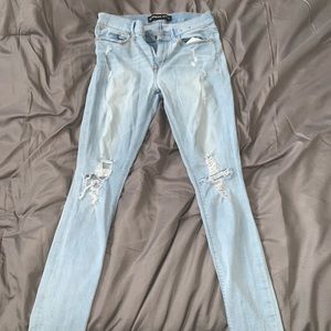 distressed express jeans